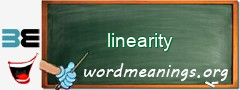 WordMeaning blackboard for linearity